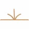 Ekena Millwork Richland Timber Gable Bracket, Western Red Cedar, 108"W x 63"H x 1 1/2"D x 3 1/2"F, 14/12 Pitch GBW108X63X0204RIC00SWR - alternate 2